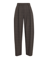 Hose Johnna HW Barrel CHK in Dark Brown/Corn