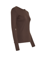 Langarmshirt Kickie Rasmia in Hot Fudge