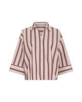Bluse Susana Selmina 3/4 Shirt in Rhododendron/Oatmeal