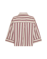 Bluse Susana Selmina 3/4 Shirt in Rhododendron/Oatmeal