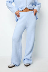 Hose Winter Co-Ord Set in Baby Blue