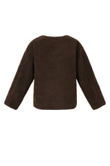 Jacke Teddy in Braun