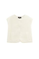 Weste Teddy in Off-White