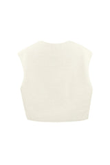 Weste Teddy in Off-White