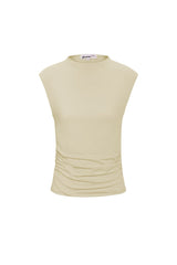 Gerafftes Top - Dark Khaki
