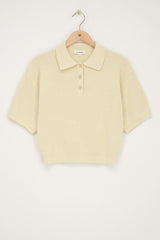 Bouclé-Polo in Beige