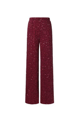 Paillettenhose in Burgunder