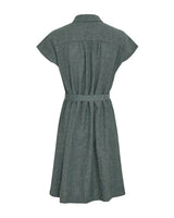 Kleid aus Leinen Viana Ginia in Grün