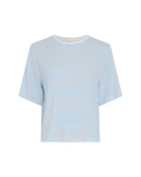 T-Shirt Jana in Weiß/Blau gestreift