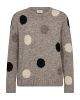 Pullover Louisa in Desert Taupe Mel. w. Black