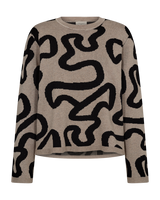 Pullover Ani in Simply Taupe MLG w. Black