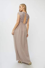 Abendkleid Oyster Crochet Maxi - SHILA