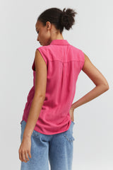 Bluse Main in Shocking Pink