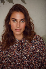 Bluse Caisa in Decadent Chocolate