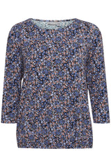 Bluse Flora in Dutch Blue Mix