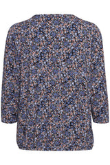 Bluse Flora in Dutch Blue Mix
