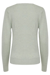 Cardigan Pimba in Frosty Green