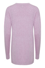 Long Cardigan Pimba in Mauve Mist Melange
