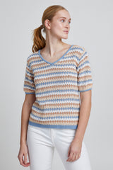 T- Shirt Myrsa in Bel Air Blue