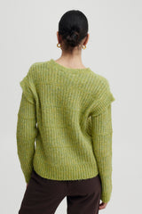 Pullover Oksana in Spinach Green Melange