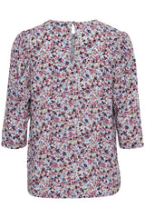Bluse Josa in Red Violet Mix