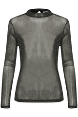 Glitzerbluse Delila in Black