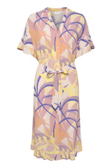Kleid Melina in Silver Peony Palm Breeze