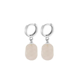 Ohrringe Cecil Rose Quartz Silber