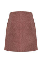 Minirock Wooly in Mahogany Melange