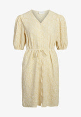 Kleid Elica in Yellow Flower
