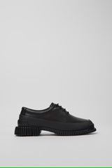 Lederschnürschuh Pix in Schwarz