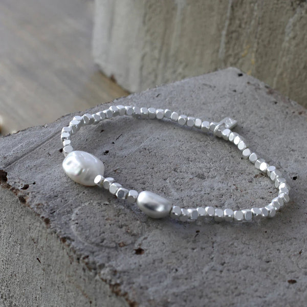Armband Audrey Pearl in Silber