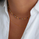 Kette Lola in Gold/ Marine