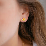Ohrringe Soleil in Gold/ Clementine