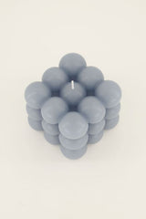 Kerze Bubble in Grau