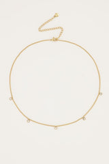 Kette Strass in Gold