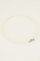 Kette Perle in Natur/ Silber