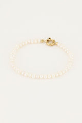 Armband Perle in Natur/ Gold