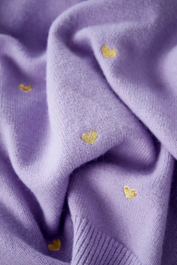 Pullover Herzi in Lila