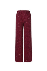 Paillettenhose in Burgunder