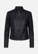 Lederjacke Duna in Schwarz