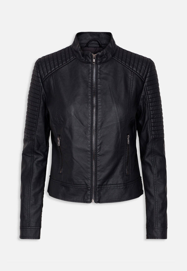 Lederjacke Duna in Schwarz