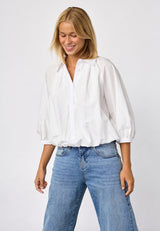 Bluse Gifa SH in Off-White