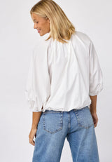 Bluse Gifa SH in Off-White