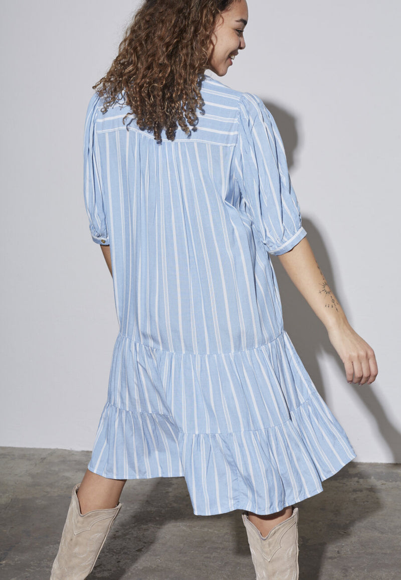 Kleid Ibon in Blue/Cream