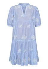 Kleid Ibon in Blau mit Blumenmuster