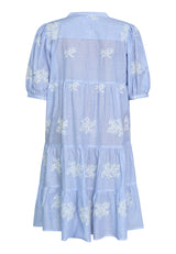 Kleid Ibon in Blau mit Blumenmuster