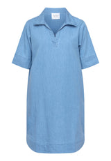 Kleid Inusa Tunic in Light Blue Denim
