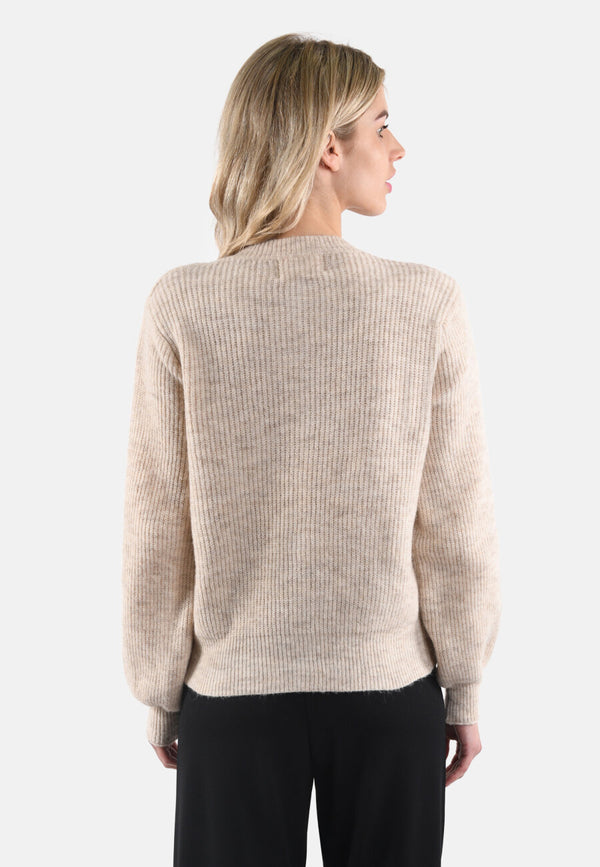 Cardigan Lui in Sand Melange