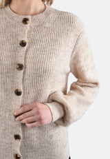 Cardigan Lui in Sand Melange